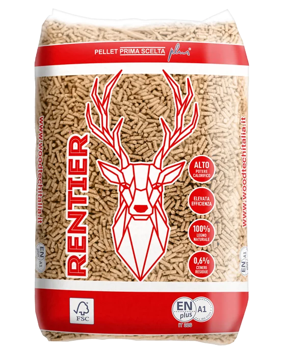 RENTIER – Bancale pellet da 15 kg, 70 sacchi